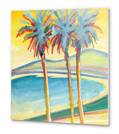 Palm Tree on the French Riviera Metal prints by Georgio Fabrello