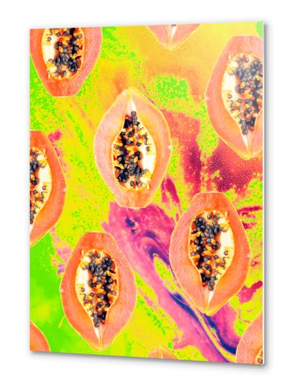 Papaya Metal prints by Uma Gokhale