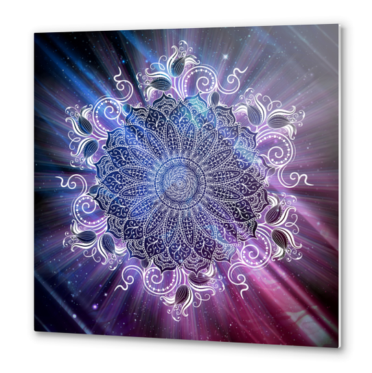 Mandala - Universe Metal prints by aleibanez