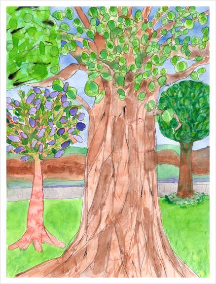 The majestic Tree  Art Print by Heidi Capitaine