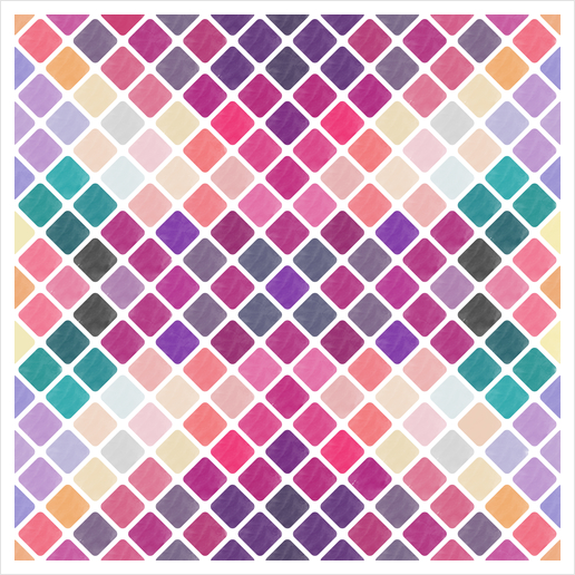 Lovely Geometric Background X 0.2 Art Print by Amir Faysal