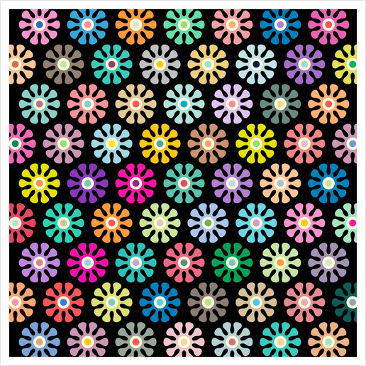 LOVELY FLORAL PATTERN X 0.13 Art Print by Amir Faysal