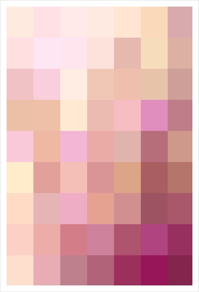 graphic design geometric pixel square pattern abstract background in pink purple Art Print by Timmy333