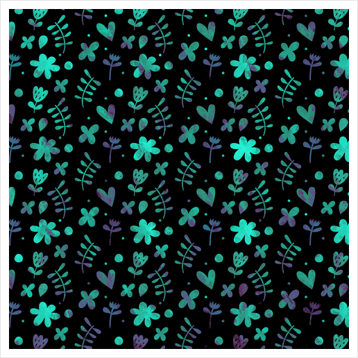 LOVELY FLORAL PATTERN X 0.10 Art Print by Amir Faysal