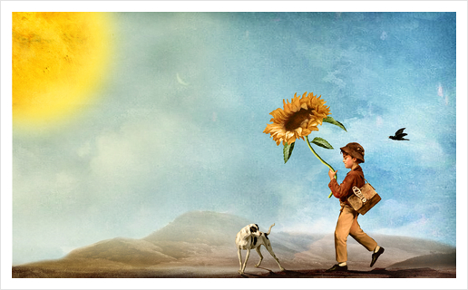 Follow the Sun Art Print by DVerissimo