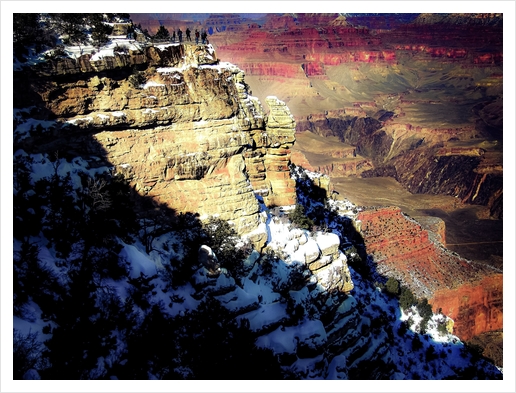 winter light at Grand Canyon national park, USA Art Print by Timmy333