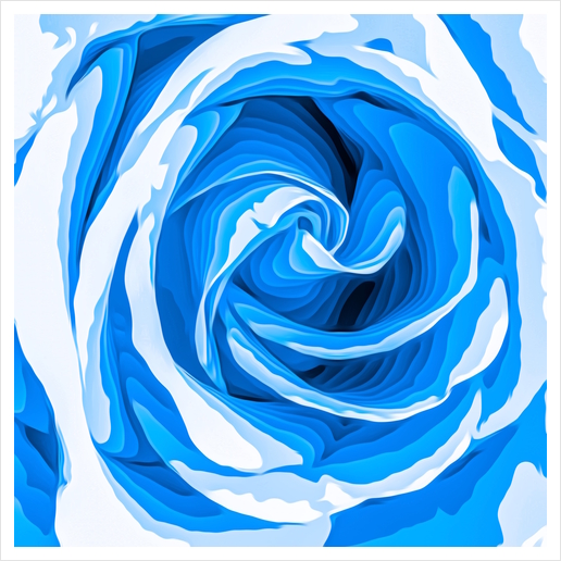 closeup blue rose texture abstract background Art Print by Timmy333