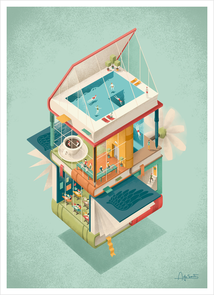 Creative house Art Print by Andrea De Santis