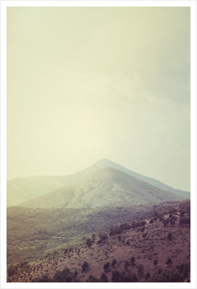 Mountains in the background III Art Print by Salvatore Russolillo