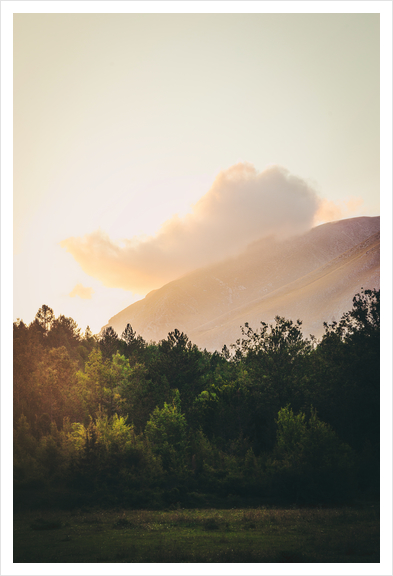 Mountains in the background IX Art Print by Salvatore Russolillo