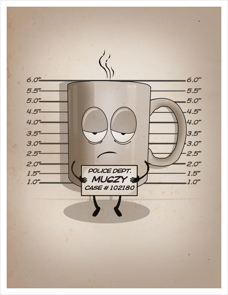 Mugshot Art Print by dEMOnyo