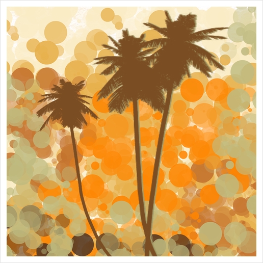 Tropical Sunset Art Print by Irena Orlov