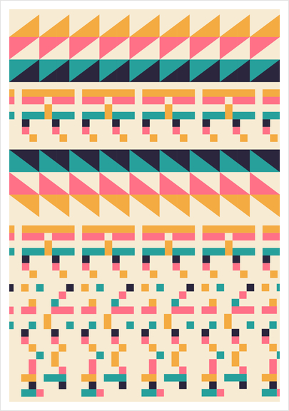 Pattern #1 Art Print by Florent Bodart - Speakerine