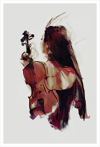 Violin Art Print by Galen Valle