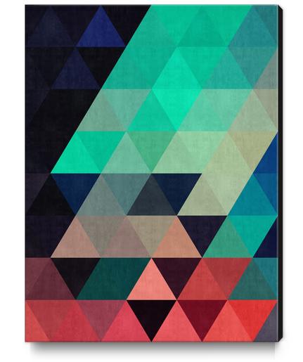 Pattern cosmic triangles I Canvas Print by Vitor Costa