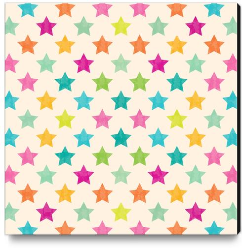 Colorful Star Canvas Print by Amir Faysal