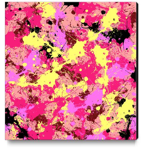 Paint Splash X 0.2 Canvas Print by Amir Faysal