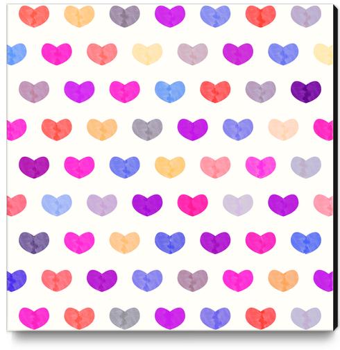 Cute Hearts #2 Canvas Print by Amir Faysal