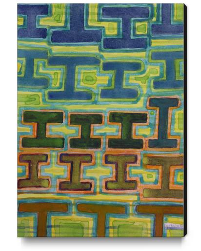 I-Beams Pattern  Canvas Print by Heidi Capitaine