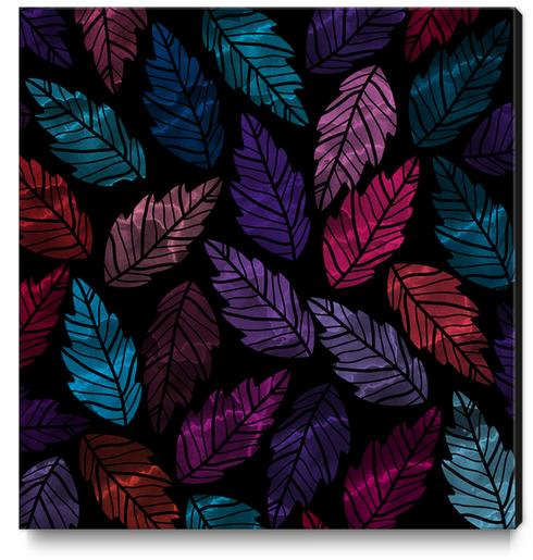 Leaves X 0.1 Canvas Print by Amir Faysal