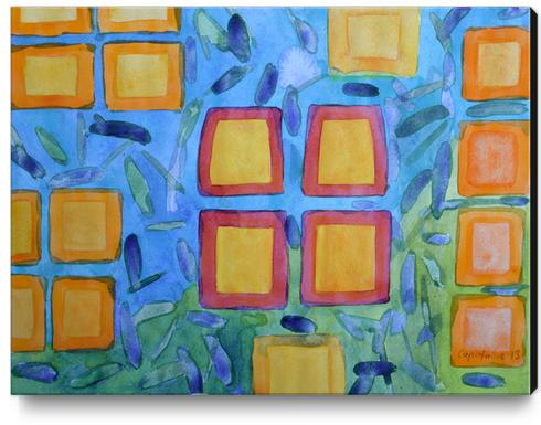 Lanterns under Water Canvas Print by Heidi Capitaine