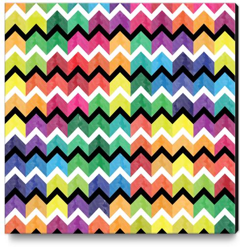 Lovely Chevron X 0.3 Canvas Print by Amir Faysal