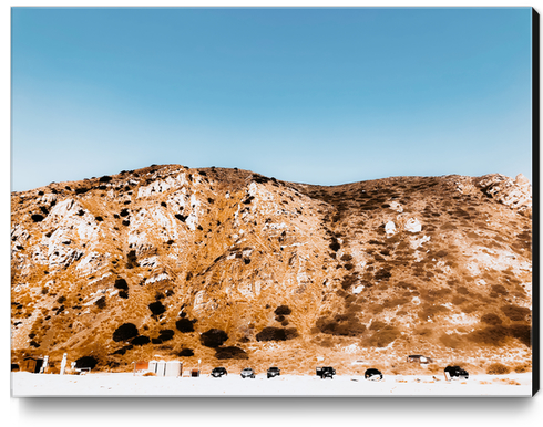 mountains at Point Mugu beach California USA Canvas Print by Timmy333