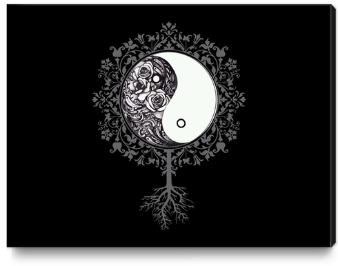 Yin floral yang Canvas Print by daniac