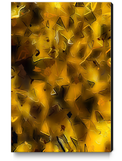 painting texture abstract background in yellow  Canvas Print by Timmy333