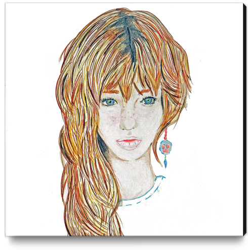 Beautiful girl Canvas Print by RomArt