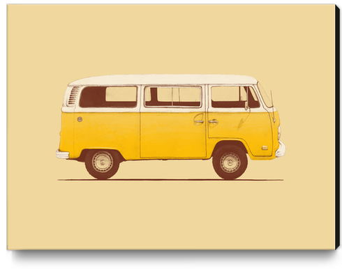 Yellow Van Canvas Print by Florent Bodart - Speakerine