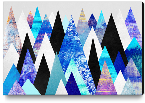 Blue Peaks Canvas Print by Elisabeth Fredriksson