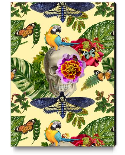 TROPICAL SKULL Canvas Print by GloriaSanchez