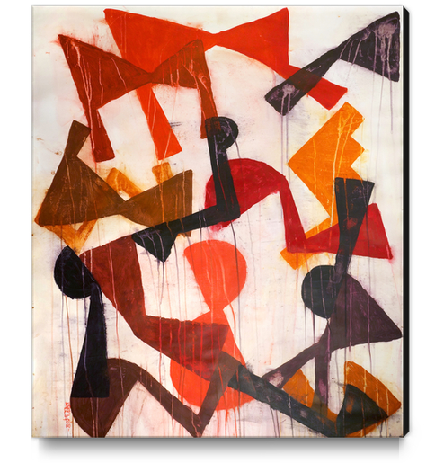 Composition 20 Canvas Print by Jean-Noël Bachès