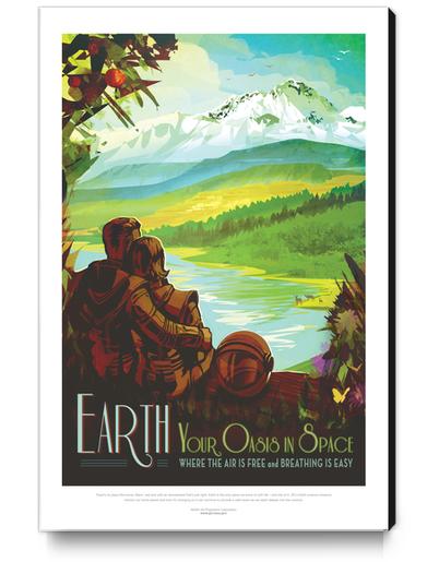 Earth: Your Oasis in Space - NASA JPL Space Tourism Poster Canvas Print by Space Travel