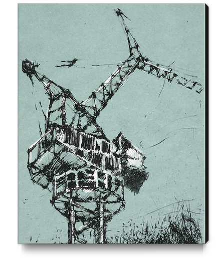 Crane Canvas Print by Georgio Fabrello