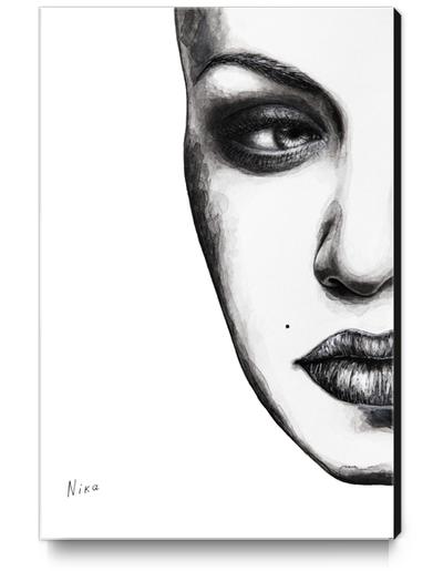 Face Canvas Print by Nika_Akin