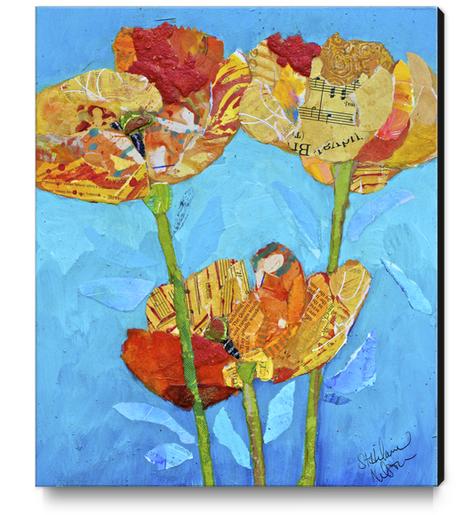 Orange Poppies Canvas Print by Elizabeth St. Hilaire