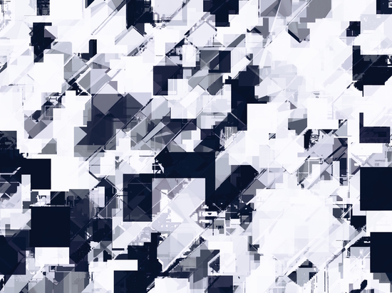 geometric square pixel pattern abstract background in black and white by Timmy333