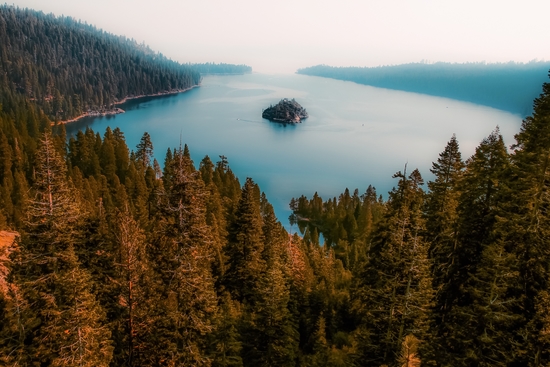 Beautiful island view at Emerald Bay Lake Tahoe California USA by Timmy333