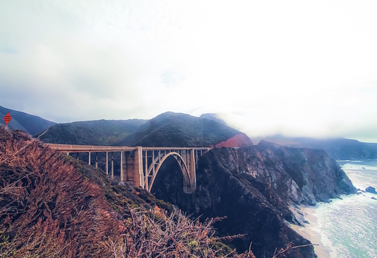 beautiful landscape at Bixby bridge, Big Sur, California, USA  by Timmy333