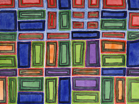 Melodic Rectangles Pattern  by Heidi Capitaine