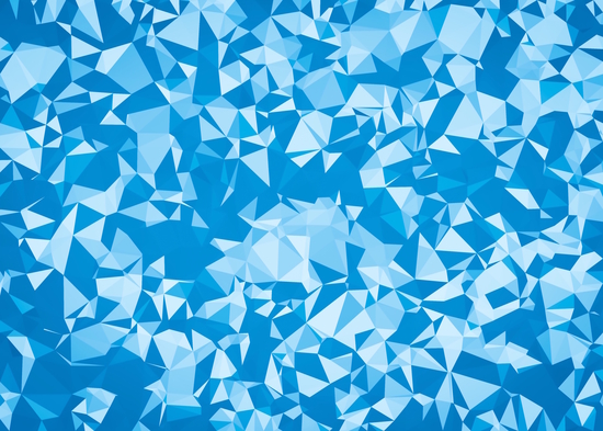 geometric triangle pattern abstract in blue by Timmy333