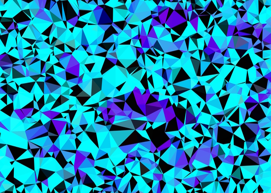 geometric triangle pattern abstract in blue purple black by Timmy333