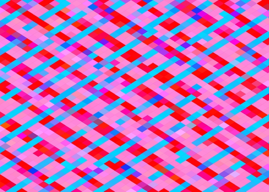 geometric pixel square pattern abstract background in pink blue red by Timmy333