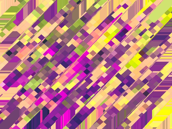 geometric square pixel pattern abstract background in pink purple green by Timmy333