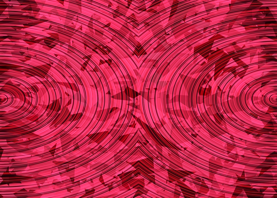 psychedelic geometric circle pattern abstract background in red and pink by Timmy333