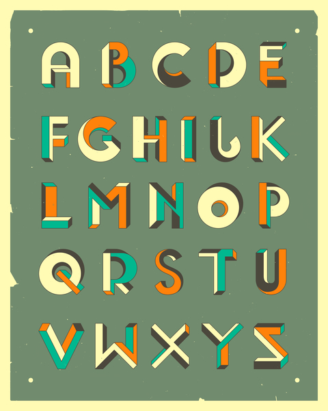 ALPHABET 4 by Jazzberry Blue