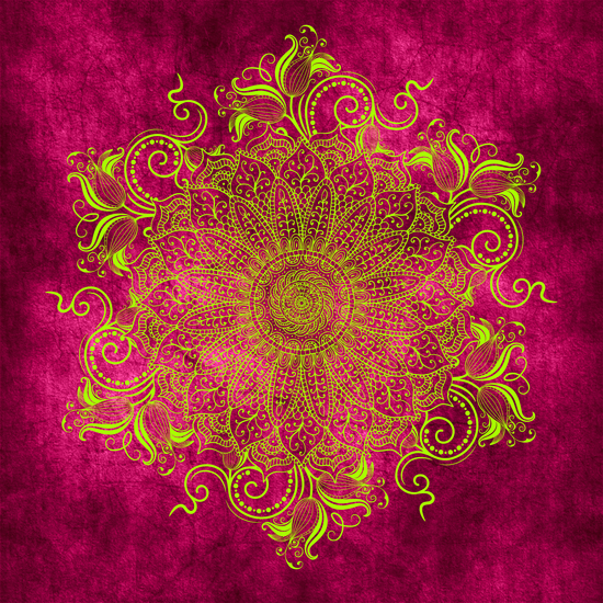 Mandala - Pink Lemon by aleibanez