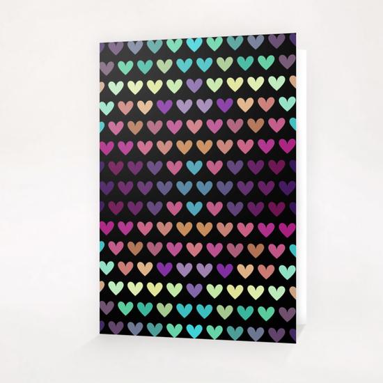 Cute Hearts #4 Greeting Card & Postcard by Amir Faysal